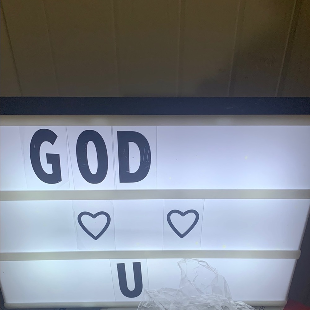 Light Up Message Board with Letters